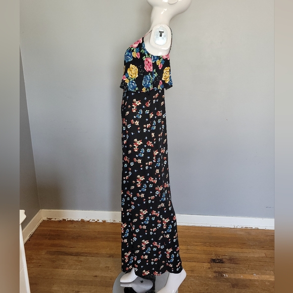 Asos Wide Leg Flounce Floral Jumpsuit, GUC, Size 8 - Picture 5 of 10